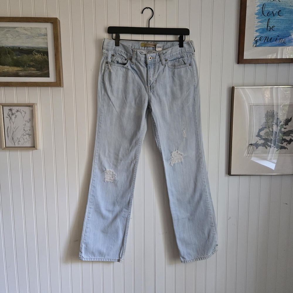 Old Navy 2000's Y2k Boy-cut Low Rise Classic Light Blue Straight Leg Jeans